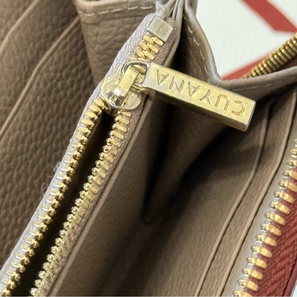 CUYANA Classic Zip Around Wallet - Merlot - Picture 7 of 10